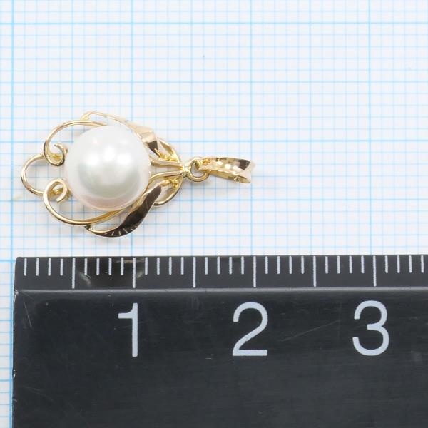 K20 Yellow Gold Pearl Pendant Top