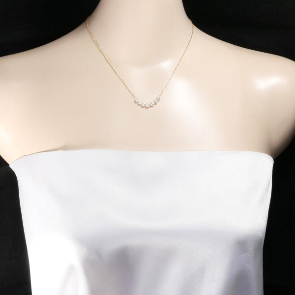 K18 Yellow Gold Pearl Necklace in Pristine Condition