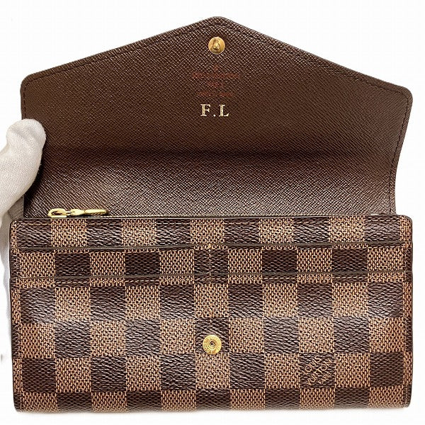 Louis Vuitton Damier Portefeuille Sarah Wallet N63209 in Great Condition