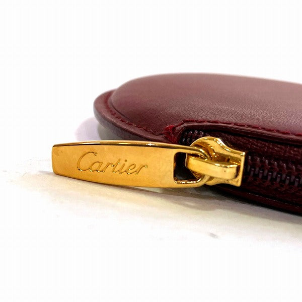 Cartier Must Line Leather Coin Case Wallet