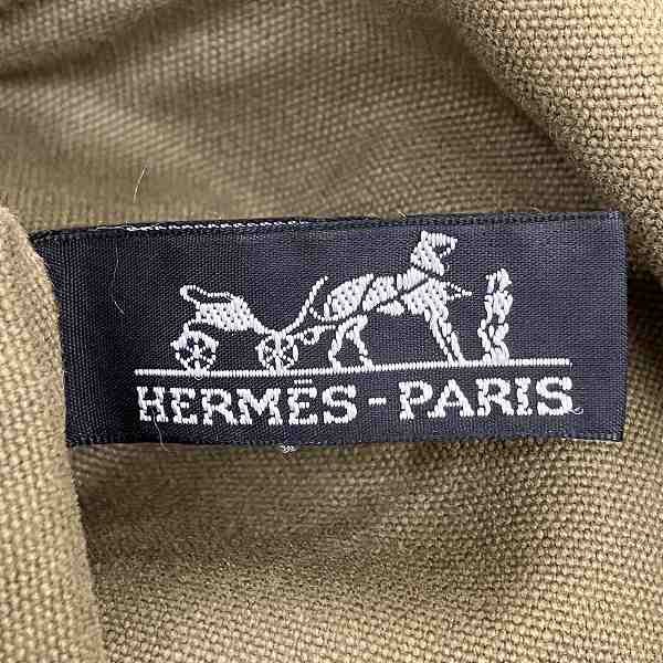 Hermes Canvas Cabas Tote Bag in Good Condition