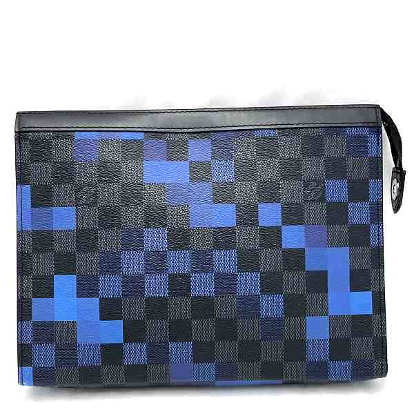 Louis Vuitton Damier Graphite Pochette Voyage MM Clutch N60174 in Great Condition