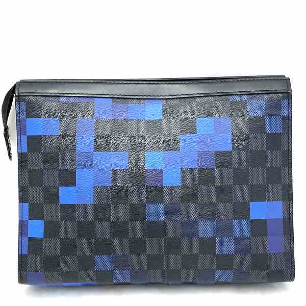 Louis Vuitton Damier Graphite Pochette Voyage MM Clutch N60174