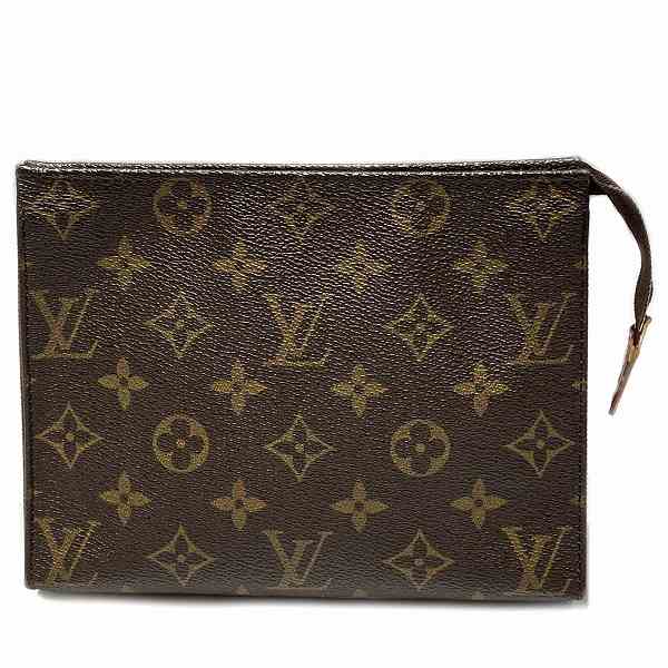 Louis Vuitton Monogram Pochette Toiletry 19 Clutch M47544 in Good Condition