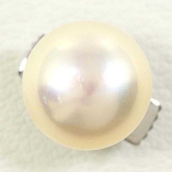 PT900 Platinum Pearl Pin Brooch