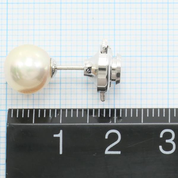 PT900 Platinum Alloy Pearl Pin Brooch in Excellent Condition