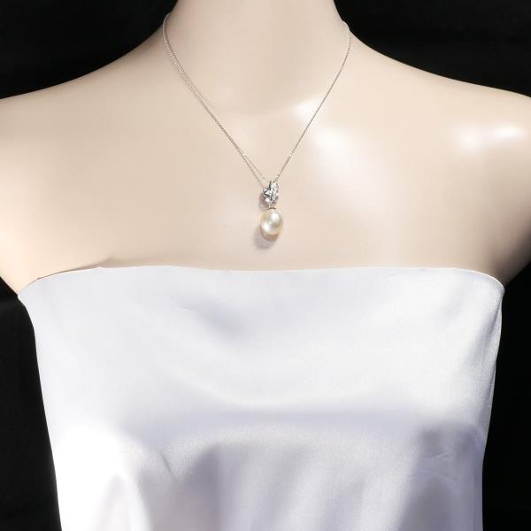 PT900 Platinum PT850 Necklace Pearl Diamond