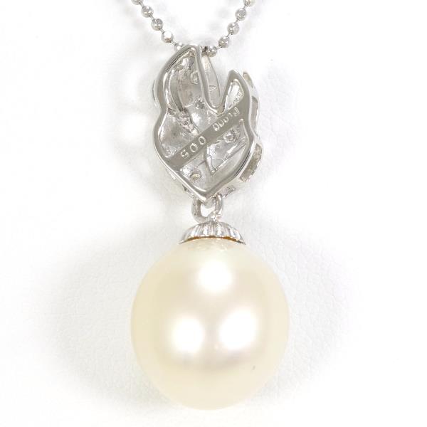 PT900 Platinum PT850 Necklace Pearl Diamond