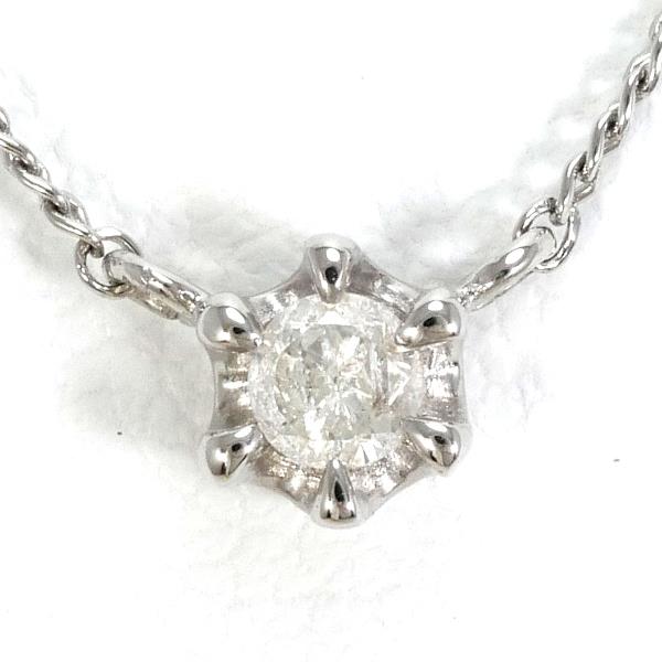 PT900 PT850 Platinum Diamond Necklace in Excellent Condition