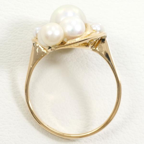 K18 Yellow Gold Pearl Ring 11.5