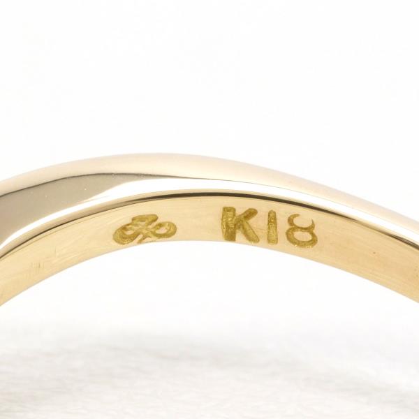 K18 Yellow Gold Diamond Ring 9.5 in Pristine Condition