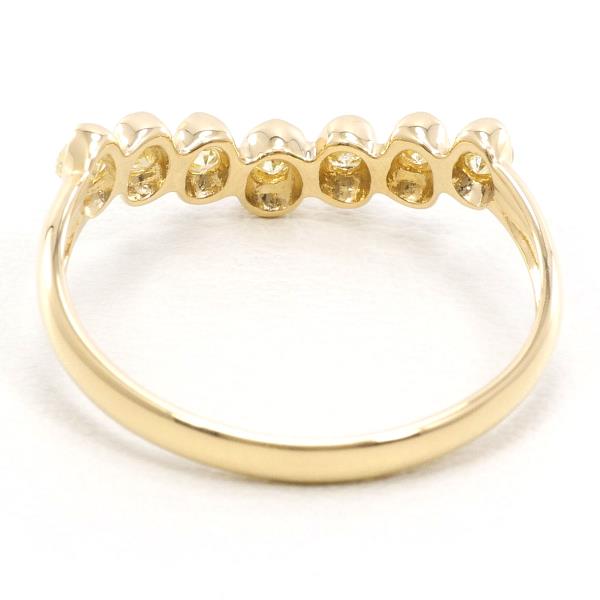 K18 Yellow Gold Ring with Yellow Diamond