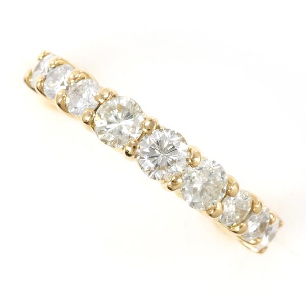 K18 Yellow Gold Diamond Ring 10.5 in Excellent Condition