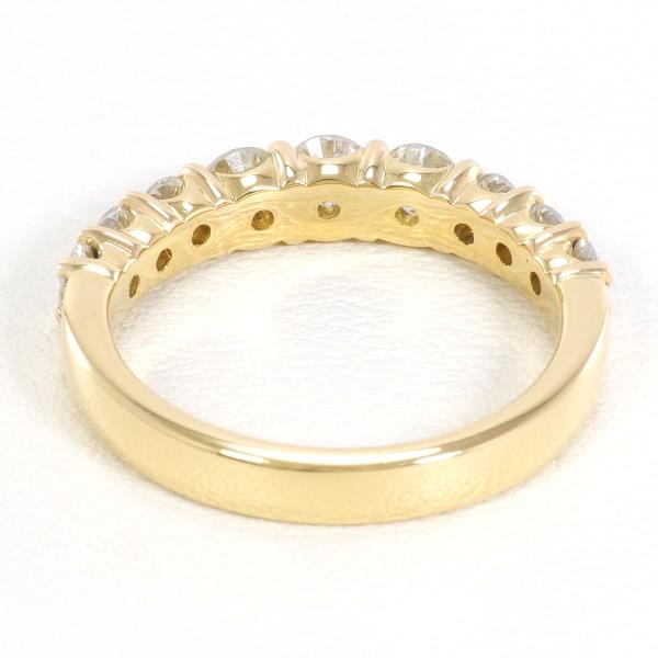 K18 Yellow Gold Diamond Ring 10.5 in Excellent Condition