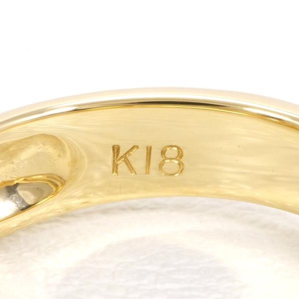 K18 Yellow Gold Diamond Ring 9 in Excellent Condition