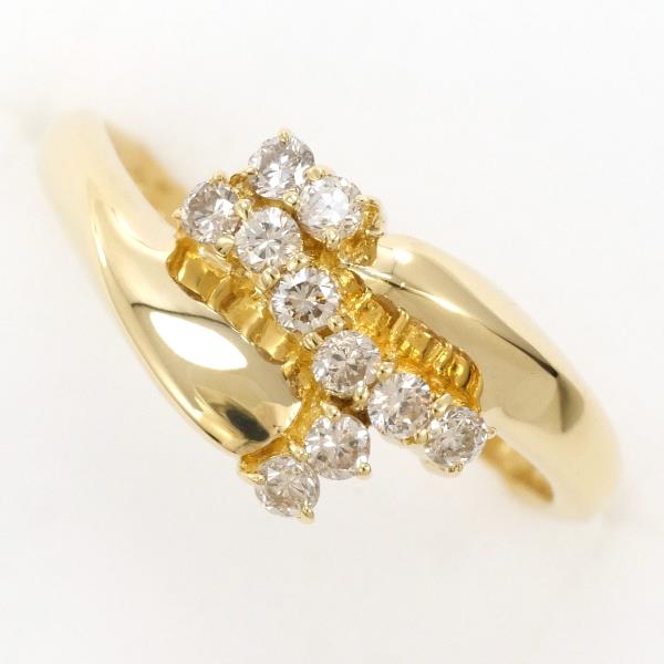 K18 Yellow Gold Diamond Ring 0.25ct