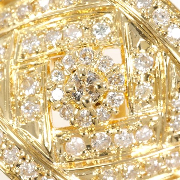 K18 Yellow Gold Diamond Ring 9 Size 0.34ct in Excellent Condition