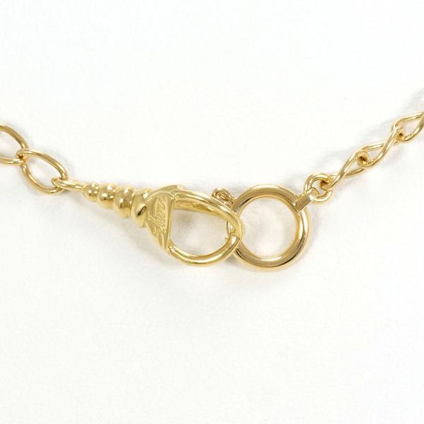 K18YG Yellow Gold Diamond Necklace in Pristine Condition