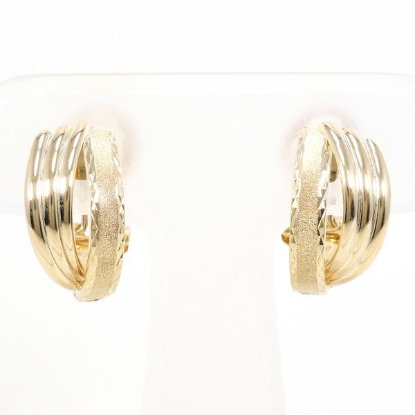 K10 Yellow Gold Earrings in Pristine Condition