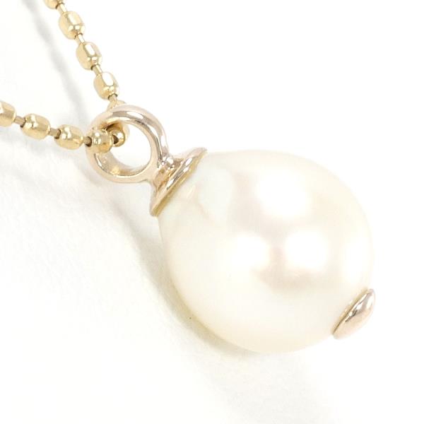 K10 Yellow Gold Pearl Necklace