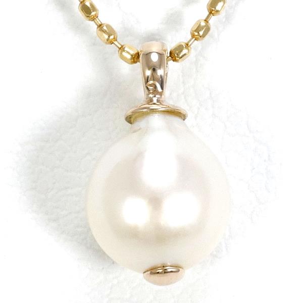 K10 Yellow Gold Pearl Necklace