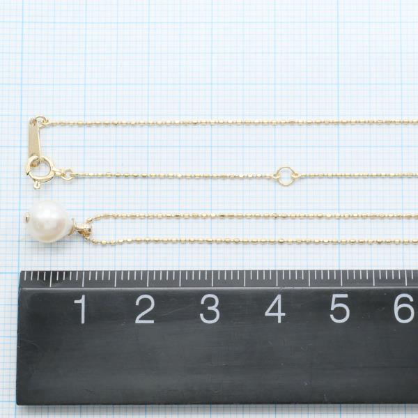 K10 Yellow Gold Pearl Necklace