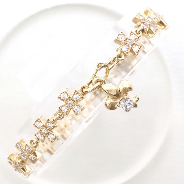 K10 Pink Gold Zirconia Bracelet