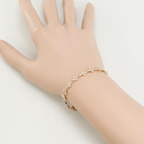 K10 Pink Gold Zirconia Bracelet