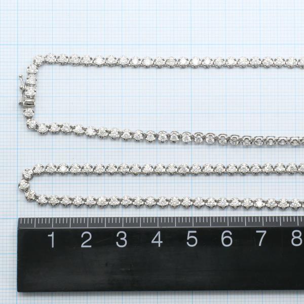 K18 White Gold Diamond Necklace in Excellent Condition