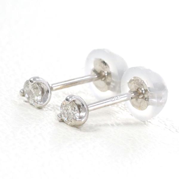 K14 White Gold Diamond Earrings