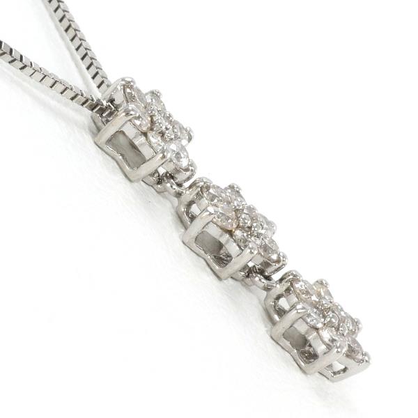 K14 White Gold Diamond Necklace