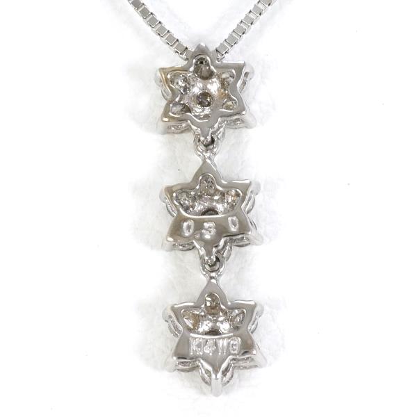 K14 White Gold Diamond Necklace