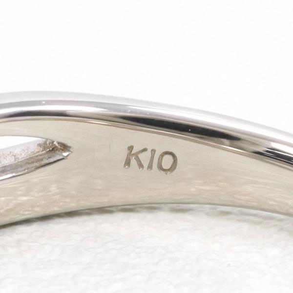 K10 White Gold Diamond Ring 10.5