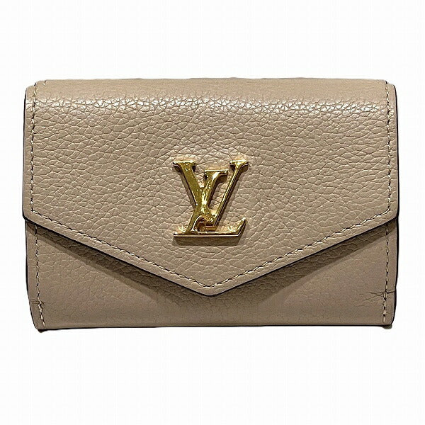 Louis Vuitton Leather Portefeuille Lock Mini Wallet