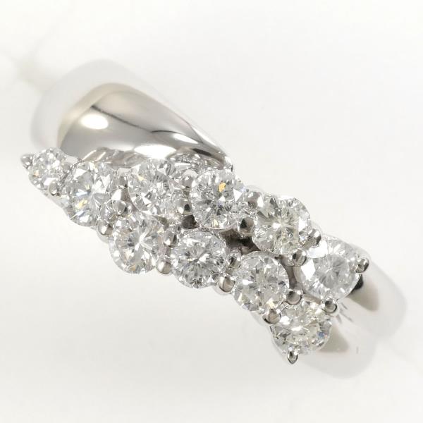 PT900 Platinum Diamond Ring 9.5