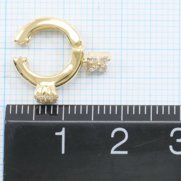 Ponte Vecchio K18YG Yellow Gold Diamond Earring in Excellent Condition