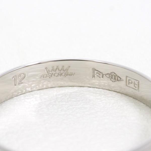 TOEI Crown PT900 Platinum Ring Size 11.5 in Excellent Condition