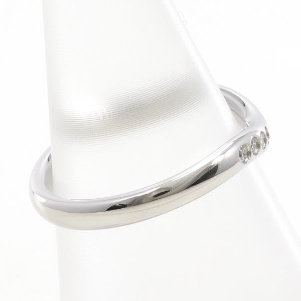 Tiffany & Co PT950 Platinum Diamond Curved Band Ring in Excellent Condition