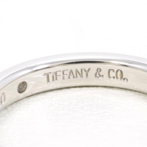 Tiffany & Co PT950 Platinum Diamond Stacking Band Ring 6.5 in Excellent Condition