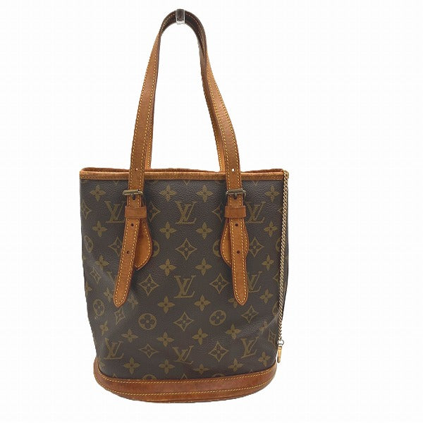 Louis Vuitton Monogram Petit Bucket Tote Bag in Fair Condition