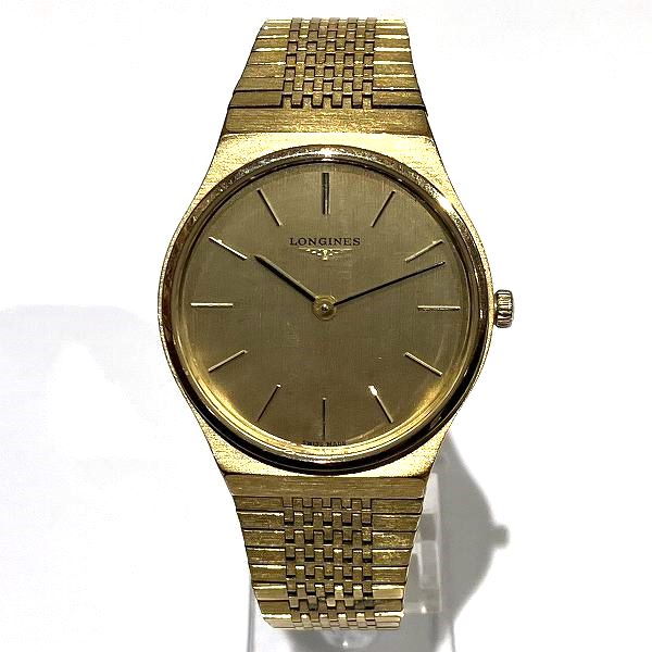 Longines Gold Dial Stainless Steel Manual Wind Men's Watch in Fair Condition