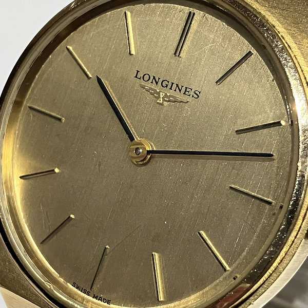 Longines Gold Dial Stainless Steel Manual Wind Men's Watch in Fair Condition