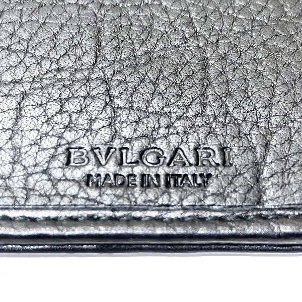 Bvlgari Leather PVC Canvas Wallet in Good Condition