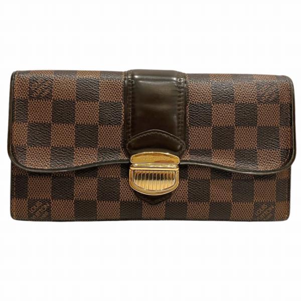 Louis Vuitton Damier Sistina Long Wallet N61747 in Good Condition