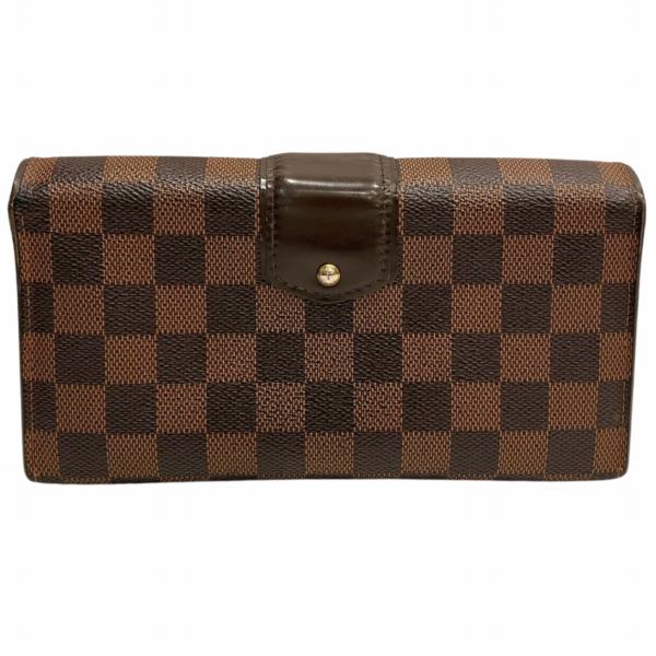 Louis Vuitton Damier Sistina Long Wallet N61747 in Good Condition