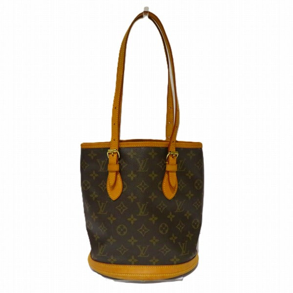 Louis Vuitton Monogram Petit Bucket Tote Bag in Good Condition