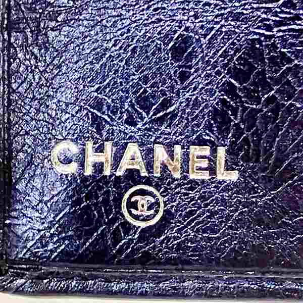 Chanel Cambon Line Leather Bifold Wallet A26717 in Good Condition