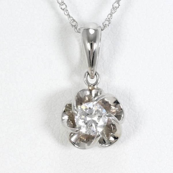 PT850 Platinum Diamond Necklace 0.13ct in Pristine Condition