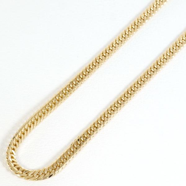 K18 Yellow Gold Necklace 50cm 6-Sided Double in Excellent Condition