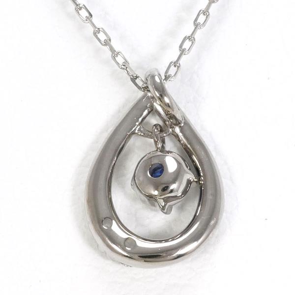 4℃ K10WG Sapphire Necklace